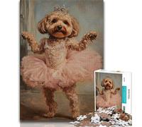 Dog Dancing Ballet Jigsaw Puzzles for Teenagers,Challenging Game Toys Every Piece Is Unique - Challenging Family Fun Game (50x75cm)