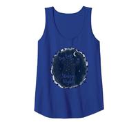 Dog Days Starry Nights Celestial Canine Tank Top, Women, Royal Blue, XL