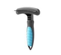 Dog Deshedding Comb Hairdressing Brush Rakes, Blue SINGLE ROW