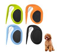 Dog Detangling Comb, Cat Dematting Knife, Detangling Grooming Measure, Knot Comb for Removing Knots Tangles Hair Balls, Pet Detangling Knife with Steel Blade for Dogs Cats (Pack of 4)