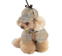 Dog Detective Outfit - Dog Halloween Cosplay Outfit - Cute Detective Pet Clothes Set, Pet Costume Halloween Costumes, Famous Detective Dogs Outfit for Dog