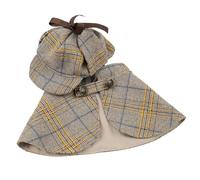 Dog Detective Outfit - Dog Halloween Cosplay Outfit | Famous Detective Dogs Outfit, Cute Detective Pet Clothes Set, Pet Costume Halloween Costumes for Cat Kitten