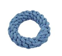 Dog dew for strong chewers - interactive chew item for puppies, multi-coloured toys with knots, teeth cleaning and interactive play rope for strong bites, bite training indoors