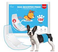 Dog Diaper Liners for Dog Diapers Male and Female, 150ct Ultra-Fast Absorption Disposable Booster Pads, Perfect Protection Most Reusable Pet Belly Bands, Puppy Diapers Female washable and Male Wraps