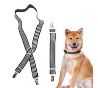 Dog Diaper Suspenders - General Size Adjustable Harness | Elastic Puppy Straps - Secure Metal Buckle Braces. Polyester Material 100g Weight Ensures No Slipping During Daily Pet Walks.