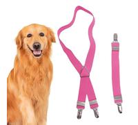 Dog Diaper Suspenders - General Size Adjustable Harness | Elastic Puppy Straps - Secure Metal Buckle Braces. Polyester Material 100g Weight Ensures No Slipping During Daily Pet Walks.