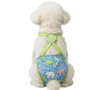 Dog Diaper - Washable Pants with Suspender | Reusable Doggie Diaper | for Apartment Indoor Outdoor Travel Car Crate Kennel Yard Park Beach Camping Home