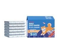 Dog Diapers - Dog Nappies | Cat Diapers, 10 Pieces Super Absorbent Nappies, Leakproof Elastic Pet Wrap For Recovery Disabled Pet Travel Indoor Accident Prevention