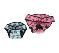 Dog Diapers for Female Dogs | 2 Pack Soft Breathable Pet Underwear | Adjustable Dog Panties for Heat Period/Post - Surgery/Incontinence | XS - XXL with Tail Hole Design (XL)