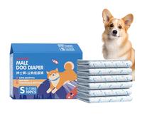 Dog Diapers - Pack of 10 Dog Diapers, Comfortable Anti-Drip Elastic Wrap for Pets for Training and Accident Prevention at Home
