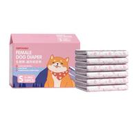 Dog Diapers Pack, Super Absorbent Wraps, Leakproof Elastic Fit, Comfortable Recovery Design, Ideal for Disabled Pets, Indoor Accident Prevention, Great for Travel Use, Post- Care