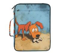 Dog Digging for Bones File Folders Expanding 7 Pockets A4 Letter Size with Zipper Closure for Home Office Travel Accordion Document File Folder Expanding carpetas de