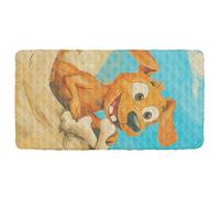Dog Digging for Bones Toddler Travel Bed Sheet Waterproof Cot Sheet for Folding Toddler Bed for Small Spaces Baby Travel 50'' x 25'' (Sheet,Bed Not Included)