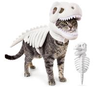 Dog Dinosaur Costume Pet 3D Skeleton Design Glow In The Dark