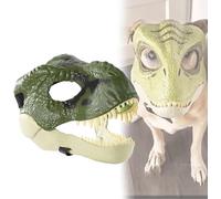 Dog Dinosaur Mask, Raptor Dinosaurs Mask for children and adults，Dinosaur Dog Mask, Dinosaur Mask for Dogs, Opening Jaw Animal Masks with Lifelike Teeth (B)