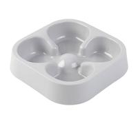 Dog Dishes to Slow down Eating, Anti-choking Safe Plastic Slow Feeder Dog Bowls, Four-Leaf Clovers Shaped Food Bow for Indoor Cat Pet, Basic Bowls