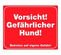 Dog display sign Nobby Pet Vorsicht! Gefährlicher Hund!