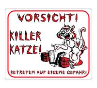Dog display sign Nobby Pet Vorsicht! Killer Katze