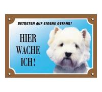 Dog display sign Nobby Pet West Highland Terrier