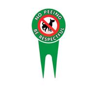 Dog Does Not Pee Please Be Respectful No Pee Signs With Metal H-Stakes, Please Be Respectful, No Dog Signs Pooping Or Pee For The Garden Of C