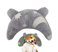 Dog Donut Pillow | Soft Plush Fabric | Half-Ring Neck Pillow With Glowing Effect and Furry Texture | Calming Sleep Cushion for Cats Dogs Joint Relief and Cozy Home Comfort Bedtime Support Toy