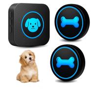 Dog Door Bell for Potty Training, Smart Wireless Doggie Doorbell to Go Outside, 1000 Feet Long Range with IP65 Waterproof Super-Light Touch Button, 60 Melodies & Adjustable Volume (2 Button)