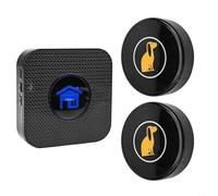 Dog Door Bell Wireless System With Multiple Ringtones And Volume Settings For Potty Training And Outdoor Access Signaling(1 Receiver+ 1 Button)