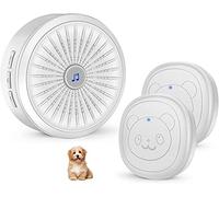 Dog Door Bell with Wireless Touch Dog Bells for Puppy Potty Training and IP55 Waterproof Dog Training Door Bells - White