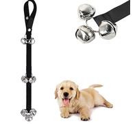 Dog Doorbells Dog Bell Puppy Potty Training DoorBells Adjustable Door Press Bell for Hanging on Door Knob, Training Your Puppy Easily with 7 Large Dog Training Bells Clear Ring