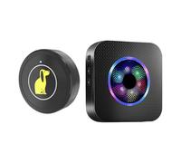 Dog Doorbells To Go Outside,Training Communication Wireless Press Button | 5 Volume Levels Waterproof Trainer Button for Apartment Living Backyard Access Household House with Yard Outdoor Play Signali