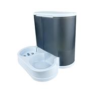 Dog Double Food Bowl Water Dispenser Food Feeders Bowls Pet Automatic Waterer Bowl Feeding Supply Large Capacity Pet Supply
