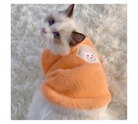 Dog Dress Cats Accessories Pets Warm Kittens Clothes For Winter Kitten Small Kitten Stuff Apparels Cooling Clothing(Orange,XL)