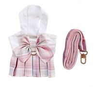Dog Dress,Dog Harness and Leash Set,Puppy Cat Bunny Rabbit Clothes for Small Large Dogs Dresses