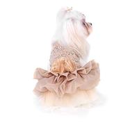 Dog Dress, Pet Dog Weddding Dress Bride Clothes Formal Apparel Pet Wedding Attire Dog Clothes for Small Dogs (type 5)