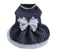 Dog Dress, Small Dogs Girl Lace Tulle Tutu Princess Skirt, Puppy Party Dress for Christmas Wedding Birthday Party(H,L)