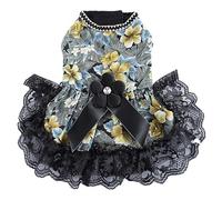 Dog Dress, Small Dogs Girl Lace Tulle Tutu Princess Skirt, Puppy Party Dress for Christmas Wedding Birthday Party(J,XL)