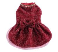 Dog Dress, Small Dogs Girl Lace Tulle Tutu Princess Skirt, Puppy Party Dress for Christmas Wedding Birthday Party(B,XS)