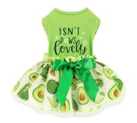 Dog Dresses for Small Dogs Girl - Gradient Sequin Mesh Summer Tutu Dress Dog Clothes - Cat Apparel - Pet Puppy Clothing Doggie Outfits by Kosiyi (Green Flower, Medium (Chest 15in))