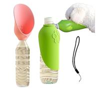 Dog Drinking Bottle | 2 Pieces Leakproof Foldable Cups - Dog Water Bottle for Outdoor | for Small, Resource Breeds, Camping, Boat, Garden, Yard, and on the Go