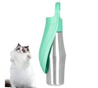 Dog Drinking Bottle for On the Go - Portable Drinking Bowl with Food Container, 750 ml Stainless Steel Leak-Proof Portable for Travel Camping Hiking