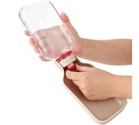 Dog Drinking Bottle - Leakproof Compartmented Non-Spill Drinking Cup - Portable Dog Water Dispenser Drinking Cup | Suitable for Both Small and Breeds for Travel Hiking Garden and Patio