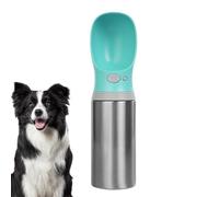 Dog Drinking Bottle - Portable Water Bottle Dog, Leak-proof Pet Drinker, 400 ml Stainless Steel Container, Robust Travel Accessory with Secure Closure, Reusable Outdoor Water Bottle