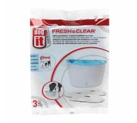 Dogit Fresh and Clear Foam/Carbon Filters - For 6Litre Fountain - 3 Pack