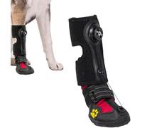 Dog Drop Foot Brace with Adjustable Reel, Orthopedic Dog Shoe for Toe Lifting and Walking Support, Corrective Front Leg Splint to Improve Gait and Mobility (Black, L)