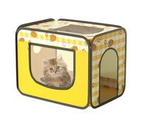 Dog Drying Box, Soft Dog Crate, Portable Pet House for Dogs, Anti-fly Hair Cat Blow Dryer Chamber, Printed Breathable Drying Room for Small to Large Cats and Dogs
