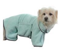 Dog Drying Coat Dry Fast Dog Bag Dog Bathrobe Towel Fast Drying Absorbent Pet Dog Cat Robe Towel Luxuriously Soft for Medium Small Dogs Dog Jacket Test (A, S)