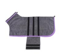 Dog Drying Coat, Pet Bathrobe, Warm Coral Wool Dog Coats, Warm-Keeping, Super Absorbent Dog Coats with Microfibre, for Easy Care and Drying