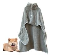 Dog Drying Coat - Polyester Coral Fleece | Dog Towels | Super Absorbent Drying Robe | Soft Quick-Dry Bathrobe For Pets, Ideal For Grooming, Bath Time, And Outdoor Use