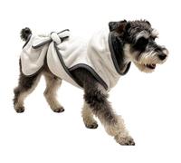 Dog Drying Coat Soft Wrap Super Absorbent Microfiber Pet Tie Bathrobe Towel