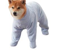 Dog Drying Coat, Thicker & Softer Than Most Bath Robes, Dries Pets In About 20-30 Mins, Super Absorbent Microfibre, LimitsMess, All-Season Dressing Gown Towel, Blue-S/M/L/XL